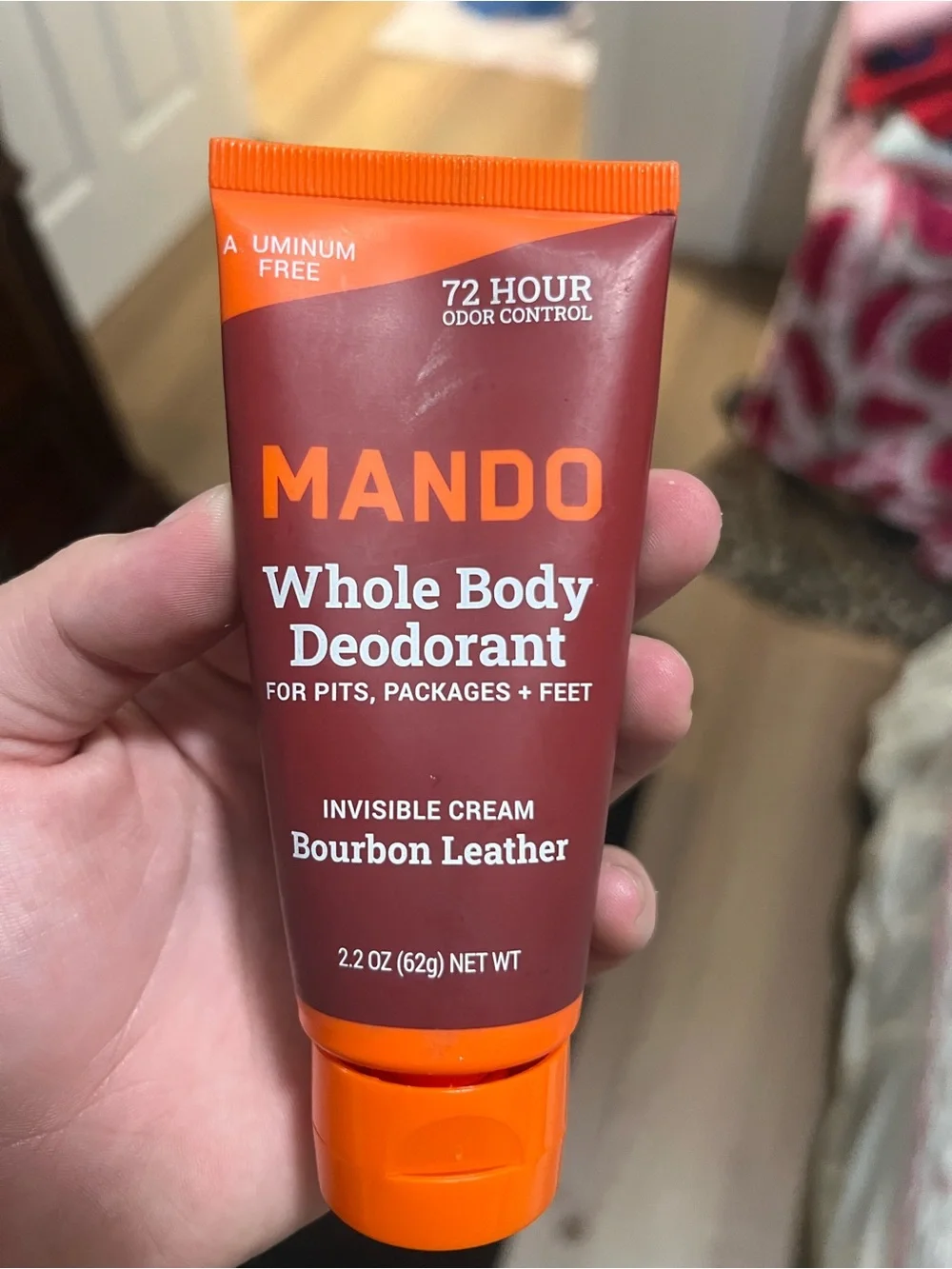 Whole Body Deodorant Invisible Cream - Bourbon Leather (Orange/Brown)